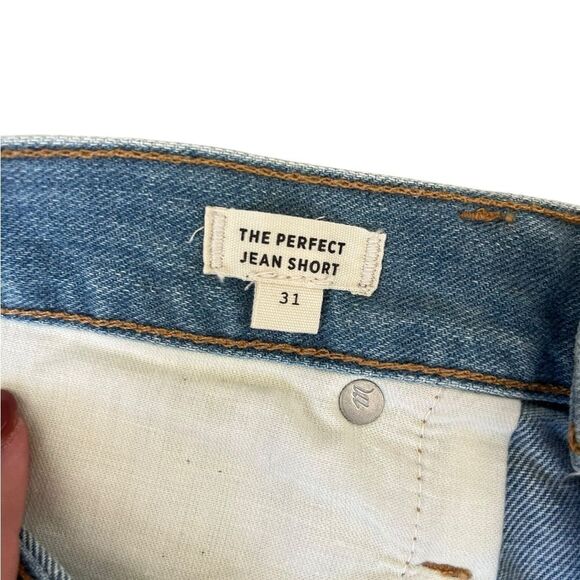 NWOT MADEWELL THE PERFECT JEAN SHORT IN BOWMAN WASH WOMENS SIZE 31 - Picture 5 of 6